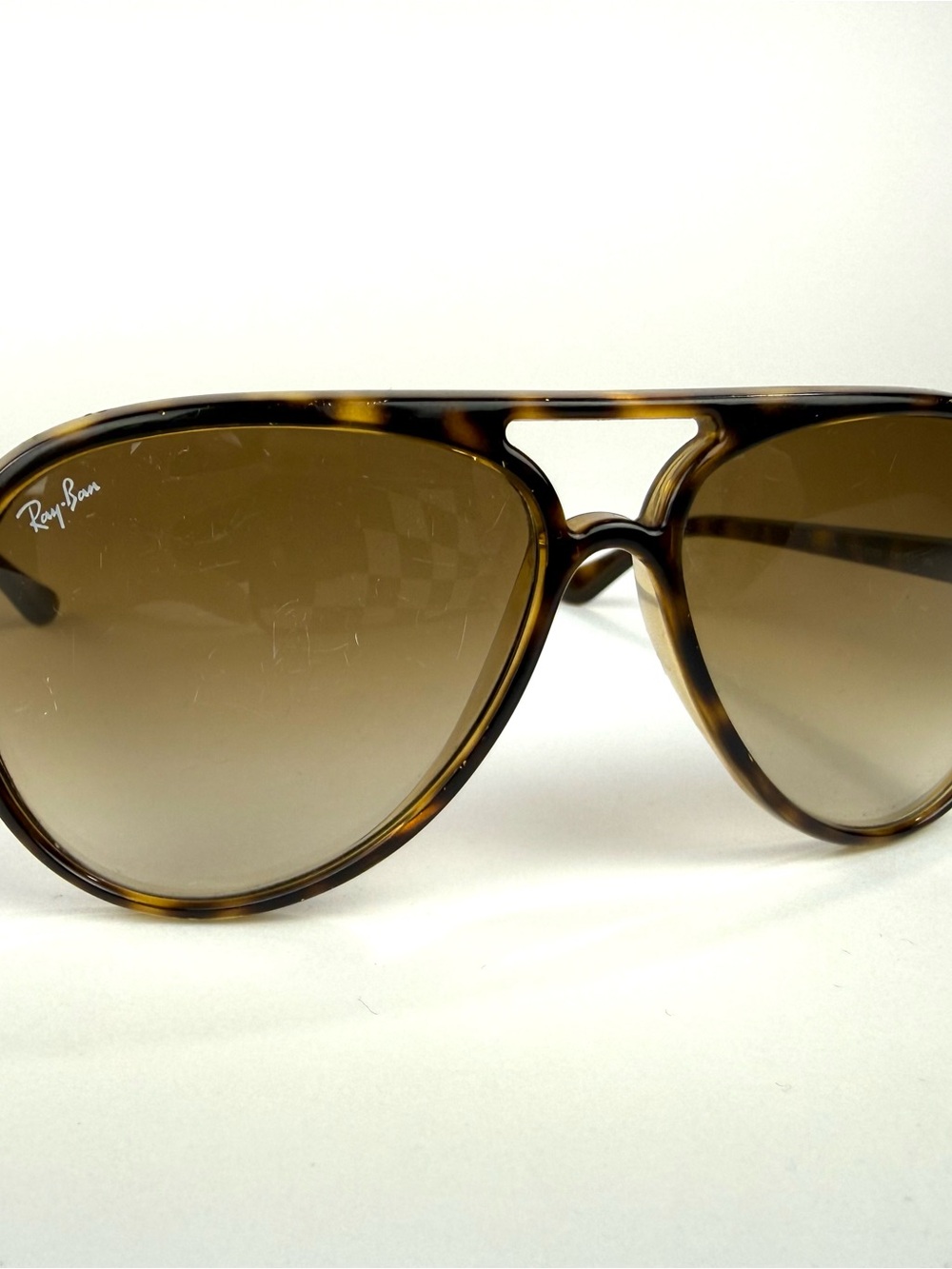 Ray-Ban Aviators Classic Tortoiseshell Sunglasses Cats5000 Large Frame Brown